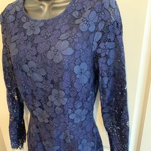 BobiBlack, midnight blue, lace cocktail dress